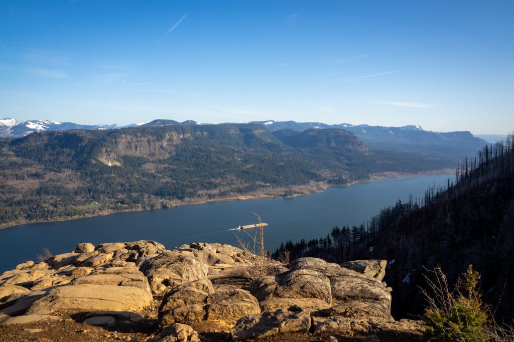 The view from Angels Rest in the Columbia River Gorge