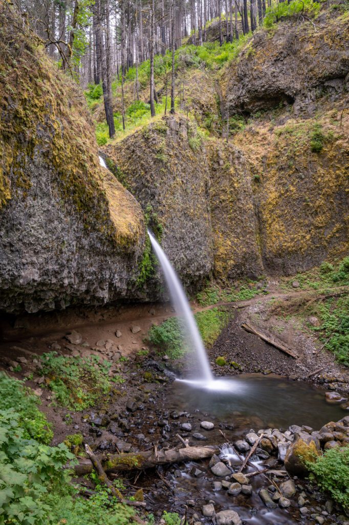 Upper Ponytail Falls in the Columbia River Gorge
